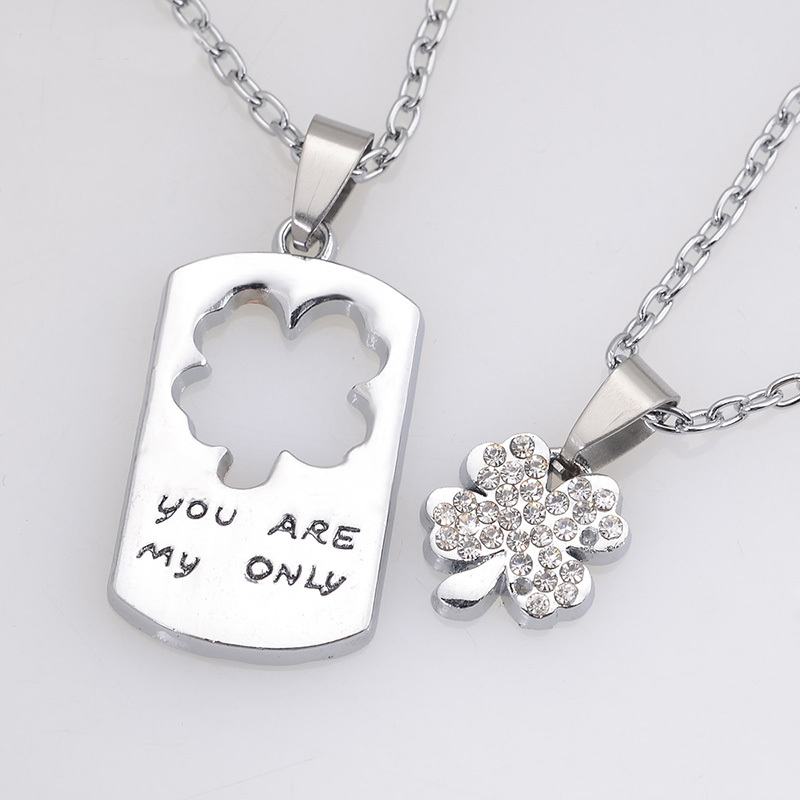 Dubbelt Halsband "You are my Only" i Rostfritt stål - 3