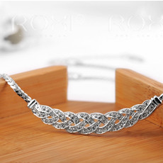 Halsband med många små stenar i Cubic Zirconia och Platinumplätering - 3
