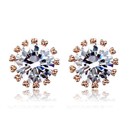 Örhängen "Star" med 2.75ct Cubic Zirconia och Guldplätering
