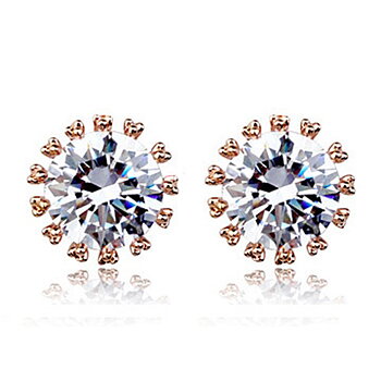 Örhängen "Star" med 2.75ct Cubic Zirconia och Guldplätering