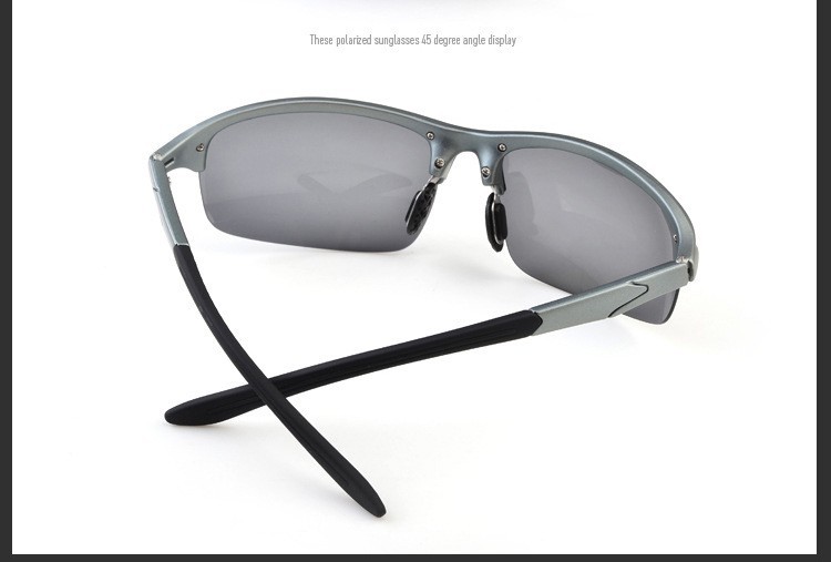 AOFLY Sunglasses -Gun frame & Gray lens - 3
