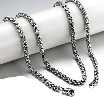 Kungslänk i rostfritt stål 3 mm resp 4 mm -längd 40, 45, 50, 55 resp 60 cm