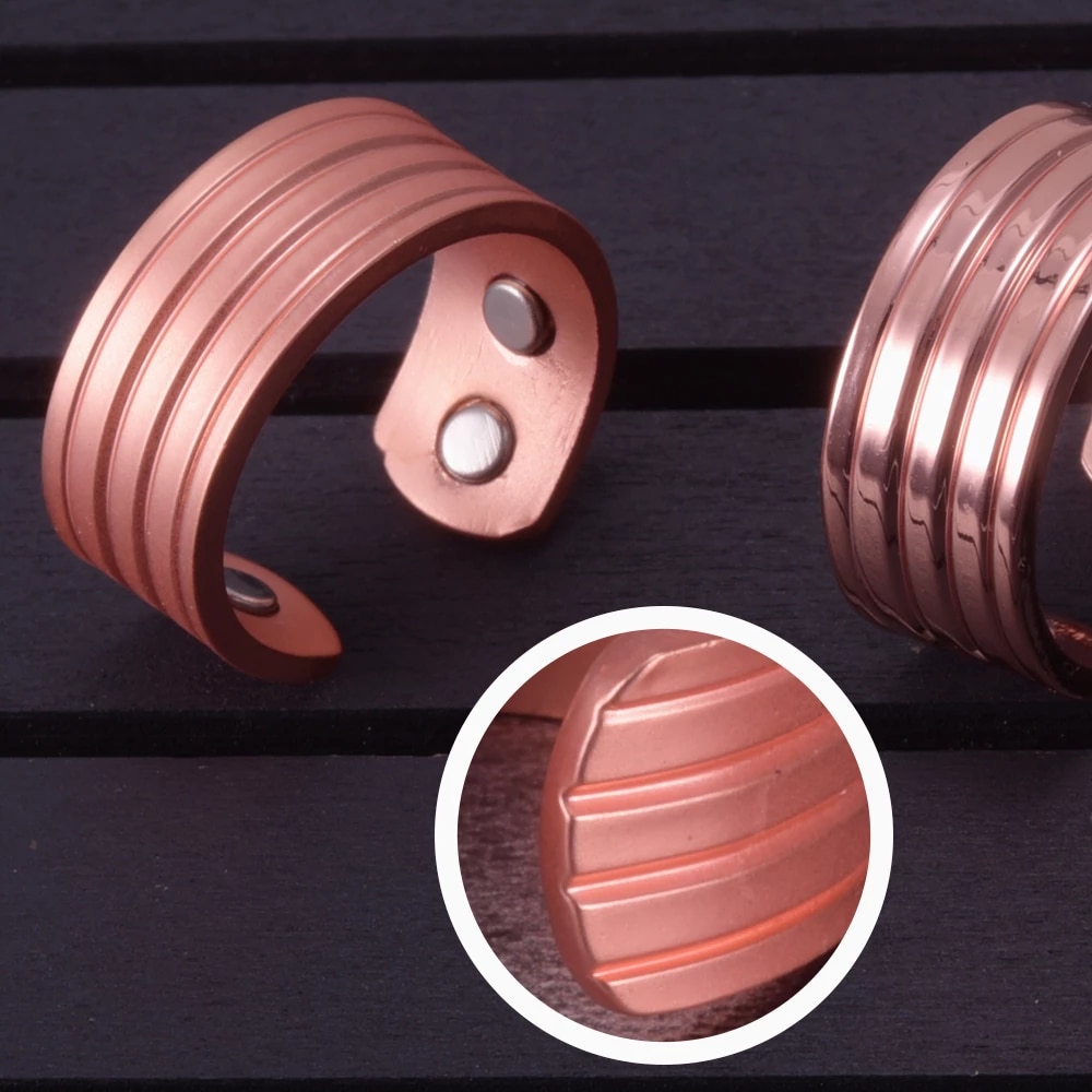 Ring i Koppar med Magneter - 3