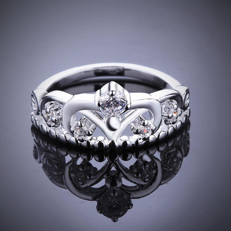 Ring med Cubic Zirconia samt i 925 Sterling Silverplätering - 6
