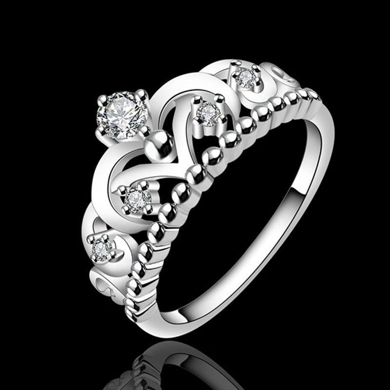Ring med Cubic Zirconia samt i 925 Sterling Silverplätering - 5