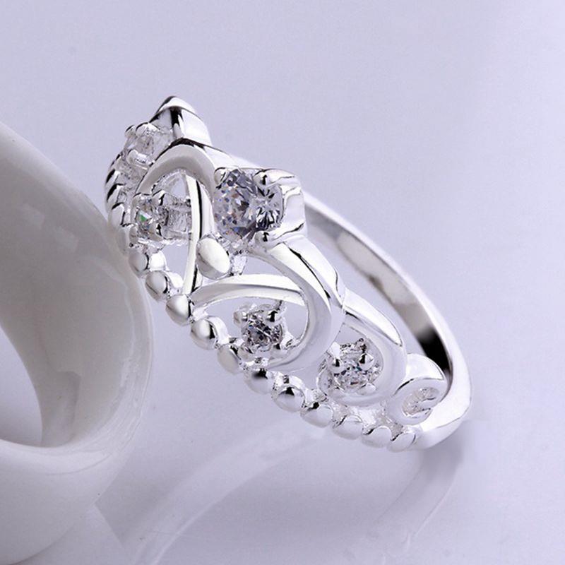 Ring med Cubic Zirconia samt i 925 Sterling Silverplätering - 4
