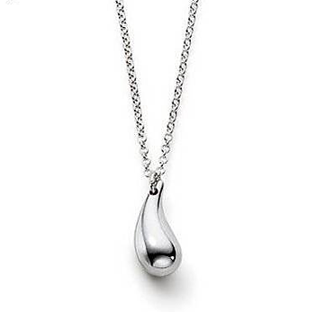 Halsband "Droppe" i 925 Sterling Silverplätering