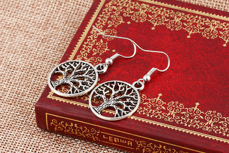 Örhängen "Lifes tree" i 925 Silverplätering - 6