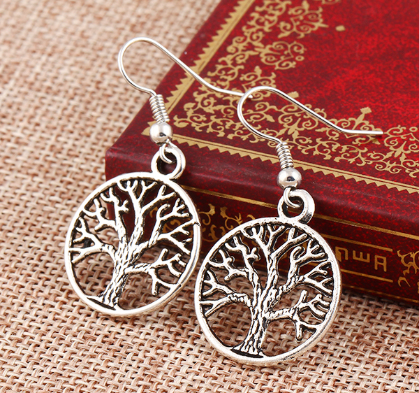 Örhängen "Lifes tree" i 925 Silverplätering - 2