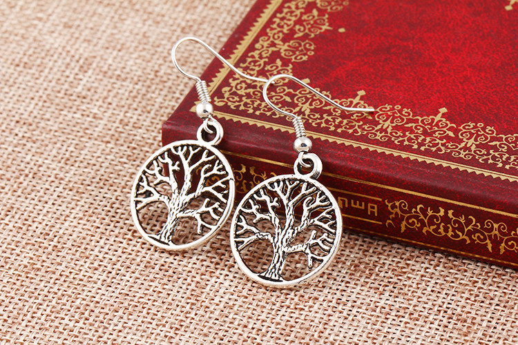 Örhängen "Lifes tree" i 925 Silverplätering - 3