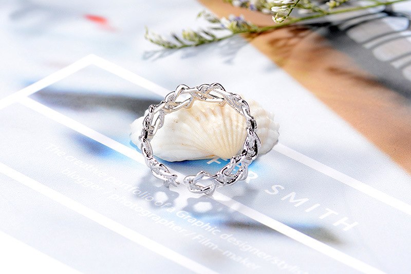 Ring "Hexagram" i 925 Sterling Silverplätering - 8