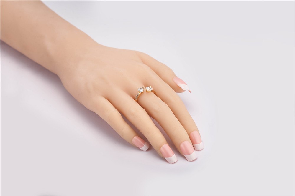 Ring med Cubic Zirconia och i 925 Sterling Silverplätering - 2