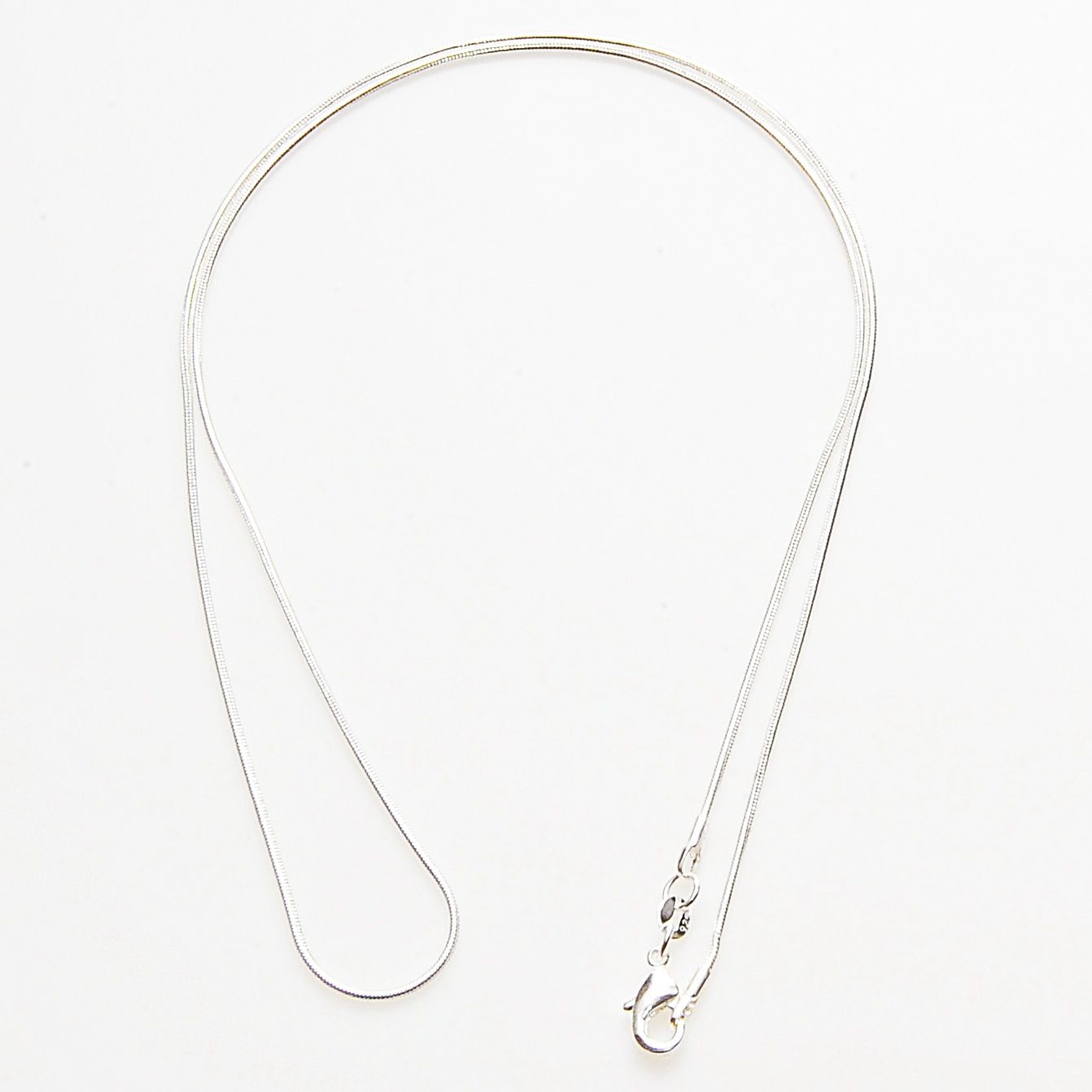 Halskedja i 925 Sterling Silverplätering 1mm -flera längder - 2