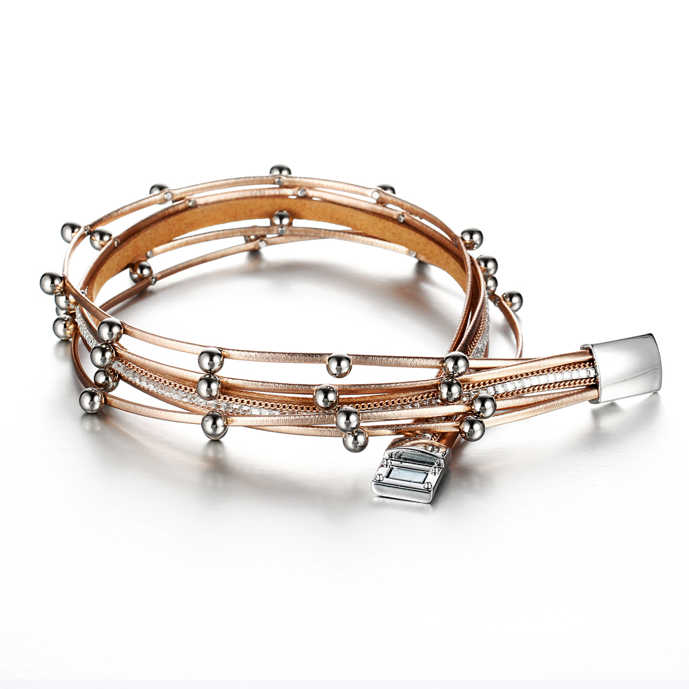 Armband som viras i två varv -Guldfärg - 3