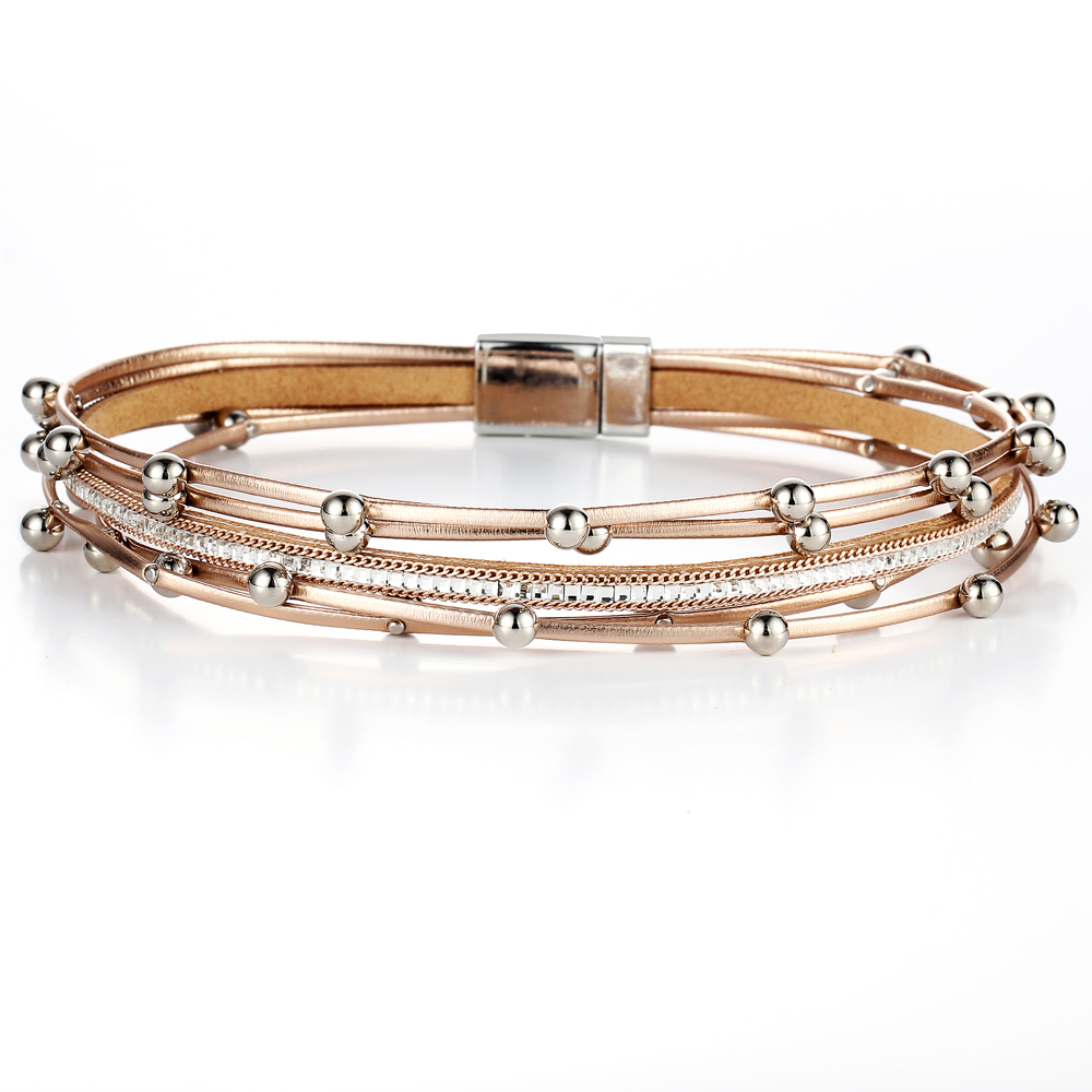 Armband som viras i två varv -Guldfärg - 4