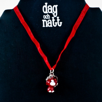 Dag och Natt - Barnhalsband -Röd - 3