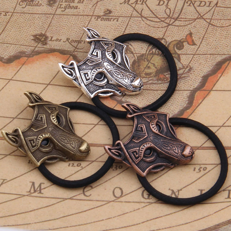 Hårband Wolf -Antik Silver - 3