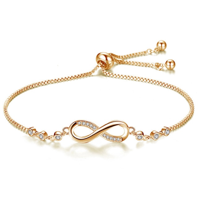 Armband med Cubic Zirconia och i 18K Guldplätering 