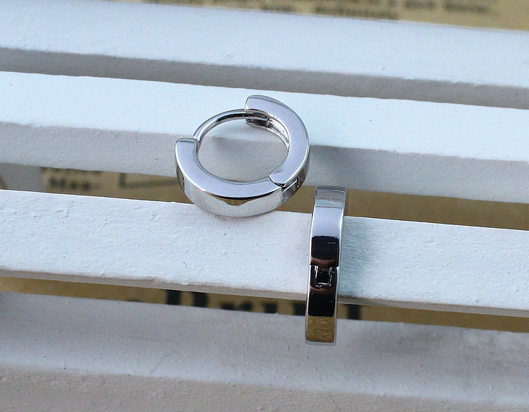 Örhänge i 925 Sterling Silverplätering -Unisex - 2