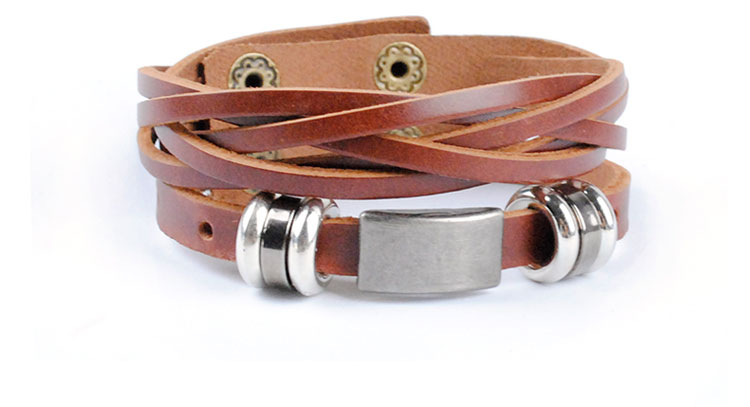 Läderarmband i Svart eller Brunt - 2