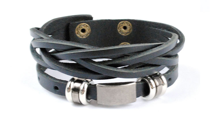 Läderarmband i Svart eller Brunt - 3