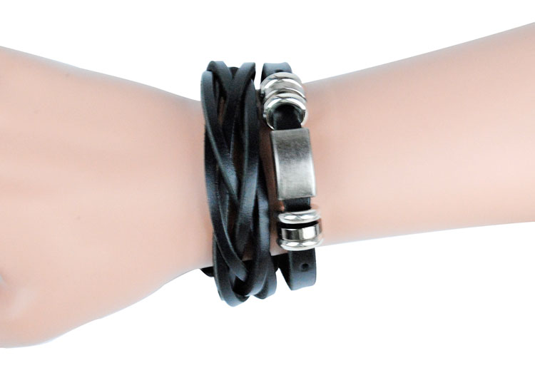 Läderarmband i Svart eller Brunt - 4