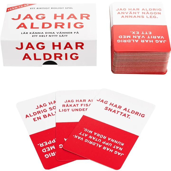 Jag har aldrig -Spel i liten bekväm ask - 3