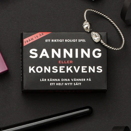 Sanning eller Konsekvens -Spel i liten bekväm ask - 3