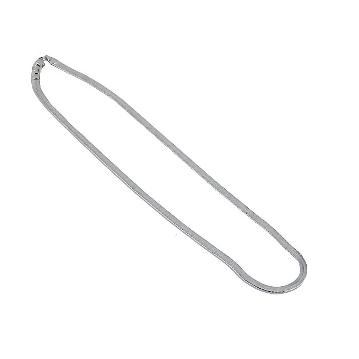 Halskedja "Snake" i 925 Sterling Silverplätering 4mm - 7
