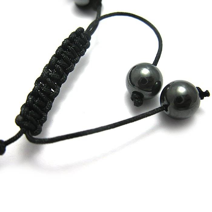Shamballainspirerat Armband -Vita kristaller - 4