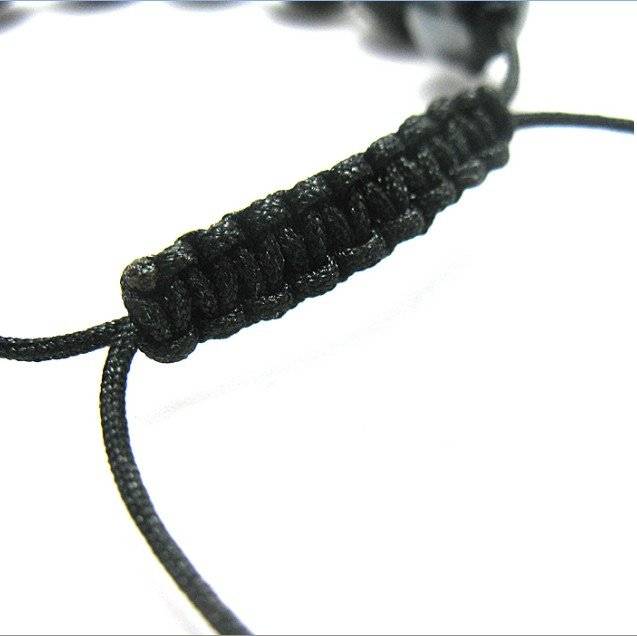Shamballainspirerat Armband -Vita kristaller - 5