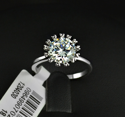 Ring "Star" med 2.75ct Cubic Zirconia Solitaire och Platinumplätering - 8