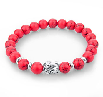 Armband "Buddha" -Röd