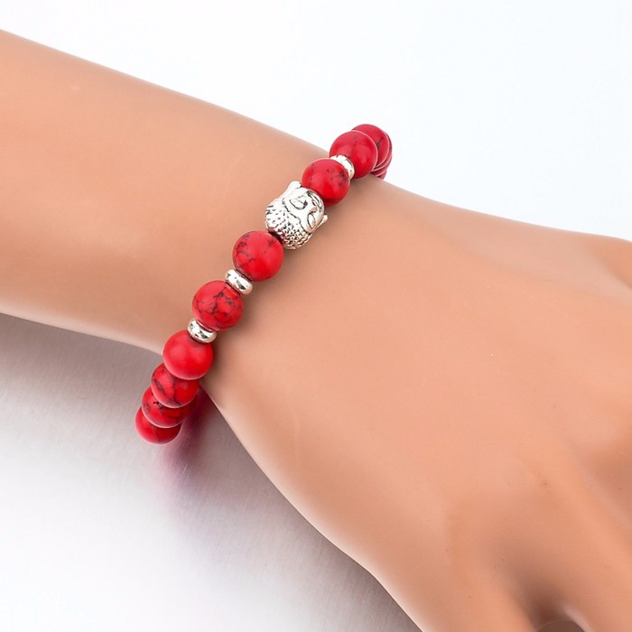 Armband "Buddha" -Röd - 3