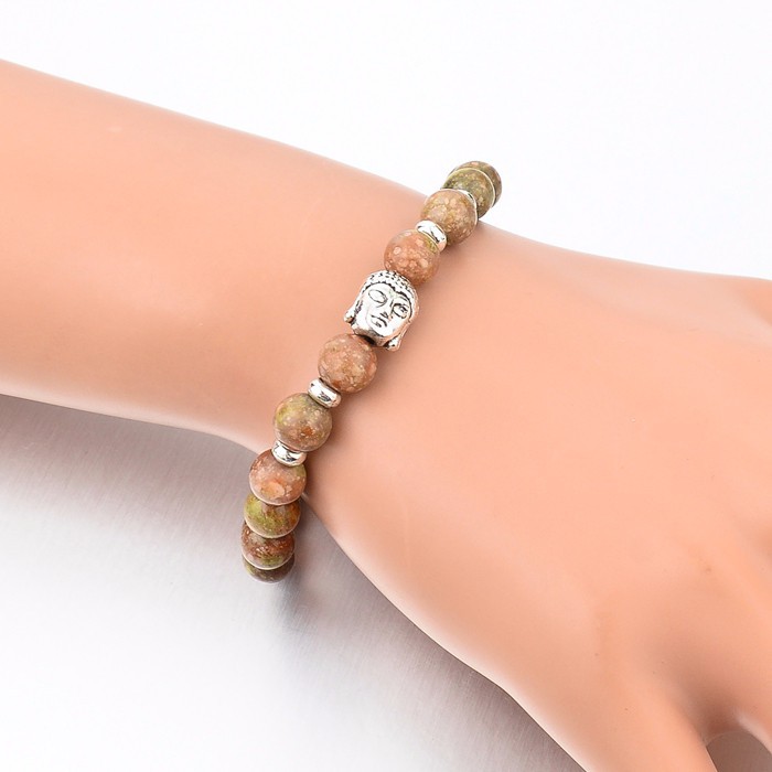 Armband "Buddha" -Ljusröd - 3