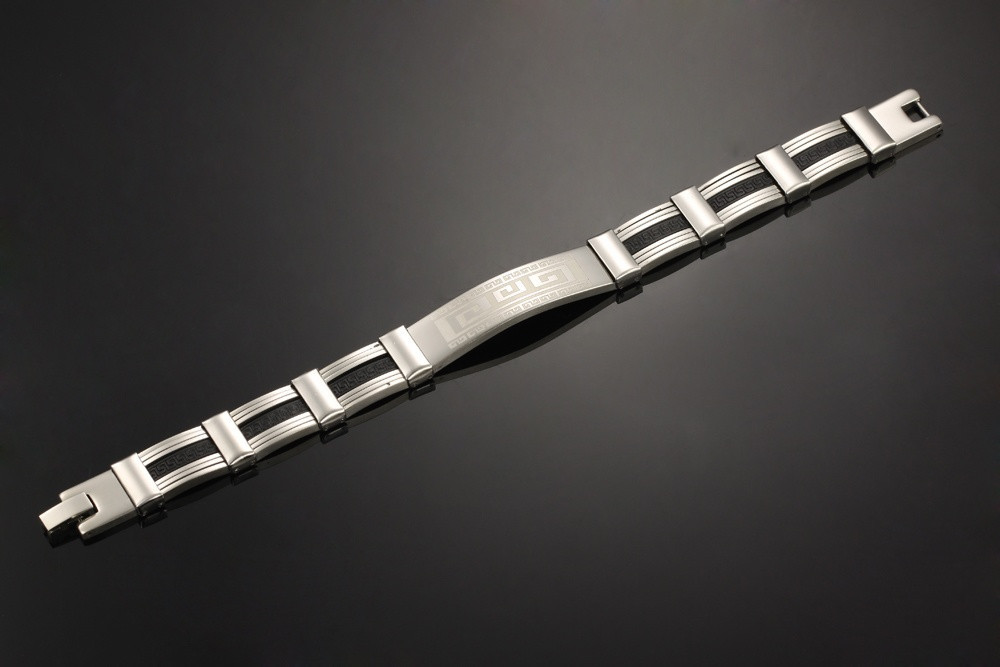 Armband i rostfritt stål och Silikon - 5