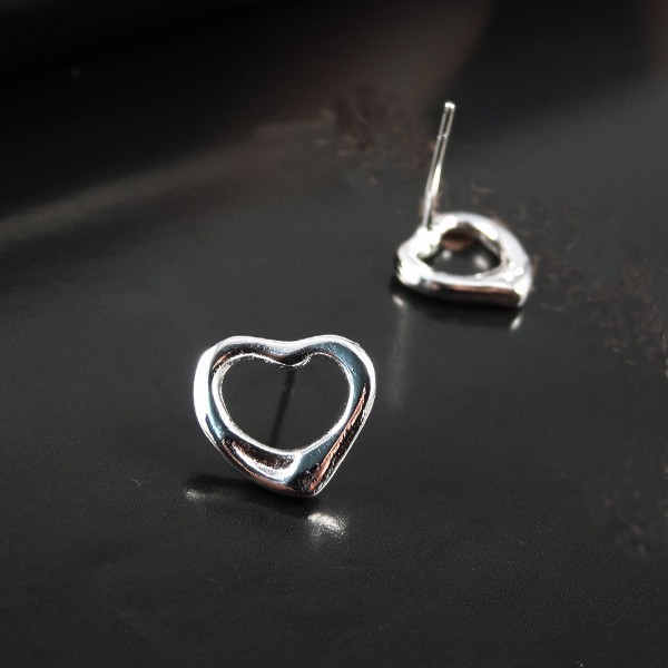 Örhängen "Silverhearts" i 925 Sterling Silverplätering - 4