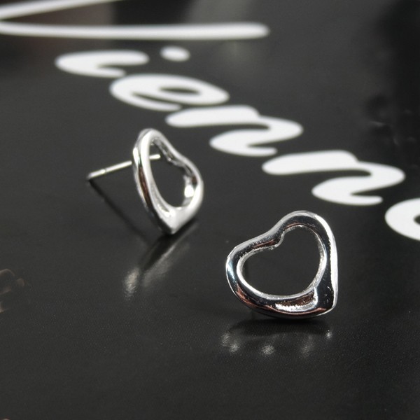 Örhängen "Silverhearts" i 925 Sterling Silverplätering - 2