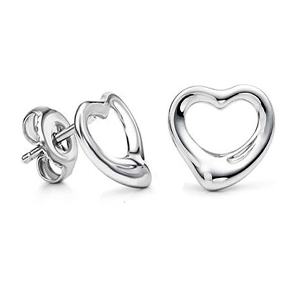 Örhängen "Silverhearts" i 925 Sterling Silverplätering
