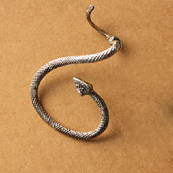 Örhänge "Snake" i Antik Silver, Bronsfärg eller Svart - 5