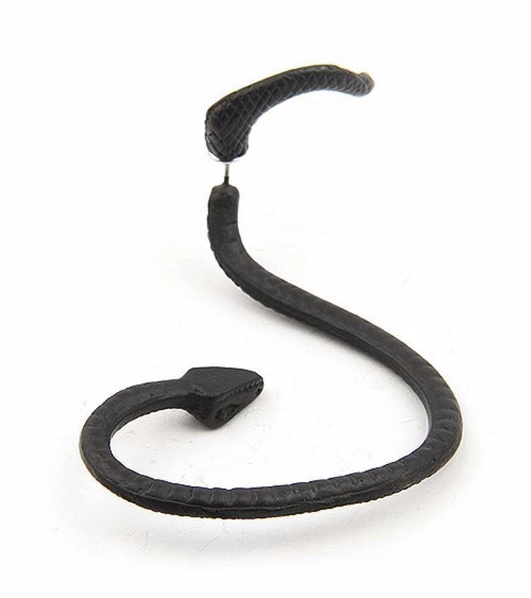 Örhänge "Snake" i Antik Silver, Bronsfärg eller Svart - 8