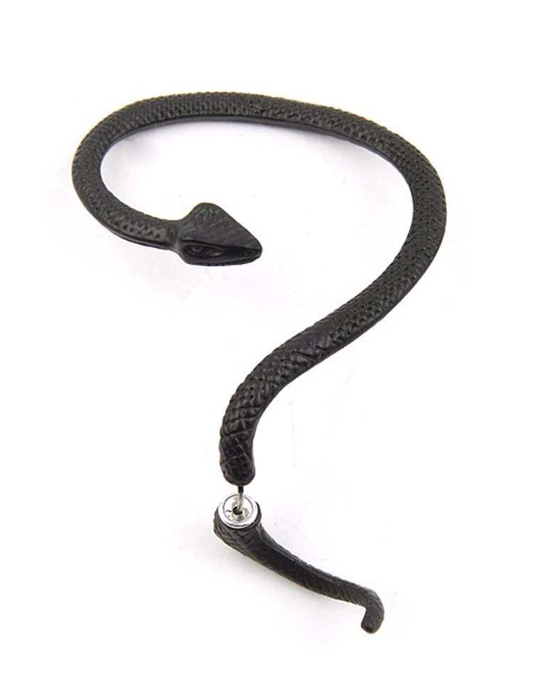 Örhänge "Snake" i Antik Silver, Bronsfärg eller Svart - 7