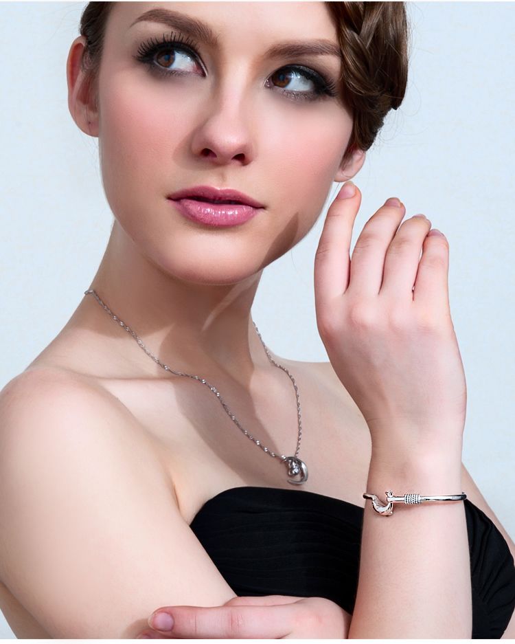 Armband "Silver Dolphin" i 925 Sterling Sillverplätering - 10