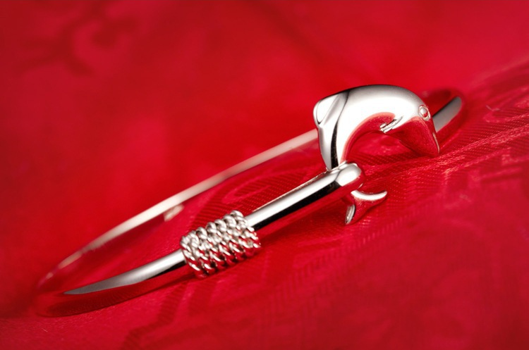 Armband "Silver Dolphin" i 925 Sterling Sillverplätering - 7