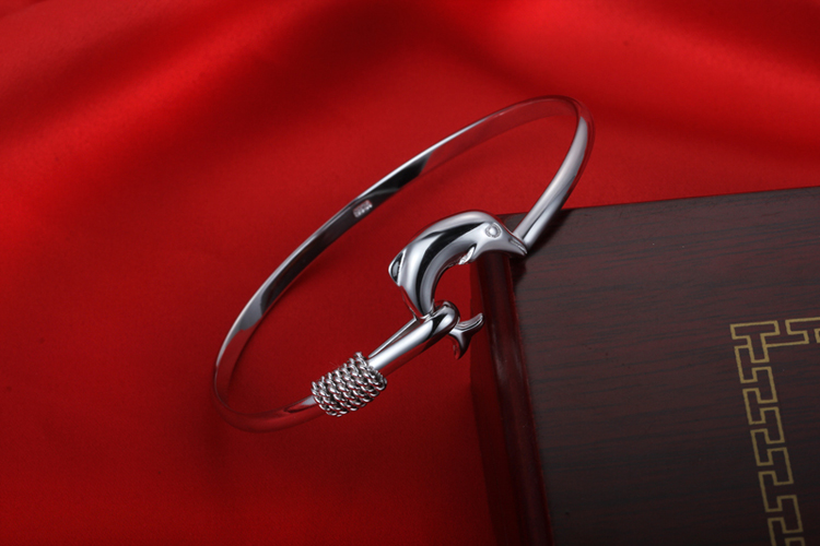Armband "Silver Dolphin" i 925 Sterling Sillverplätering - 5