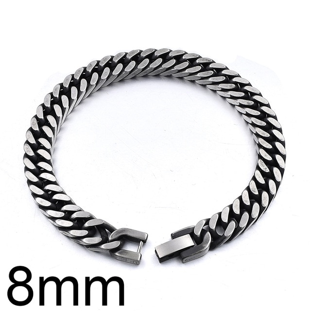 Armband "Antique" i Rostfritt stål  - 8mm