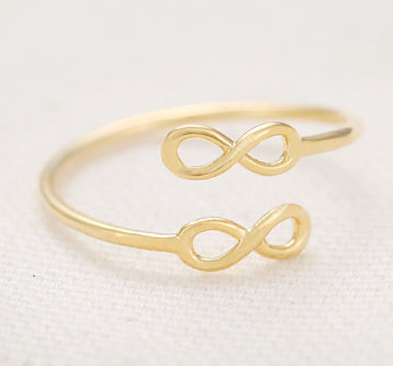 Ring "Double Forever" i 18K Guldplätering