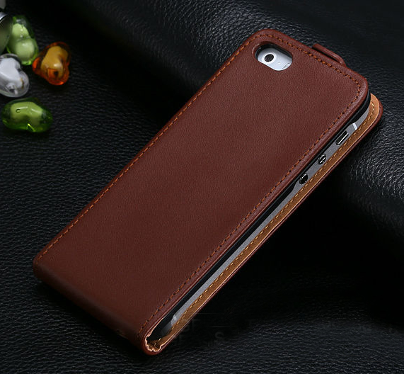 Flipfodral i läder till iphone 5/5S, 6, 6 Plus, 7 och 7 Plus - 2