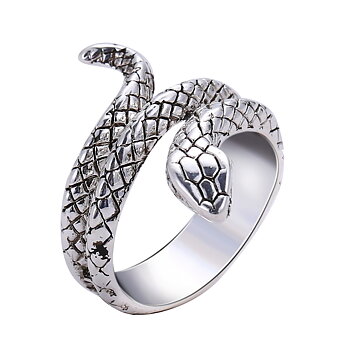 Ring "Snake" i Antik 925 Sterling Silverplätering