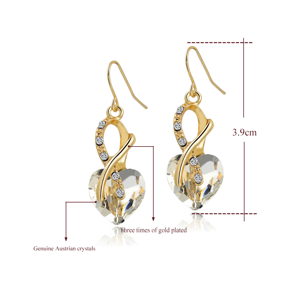 Smyckeset med Austrian Crystals samt i 18 K Guldplätering - 3